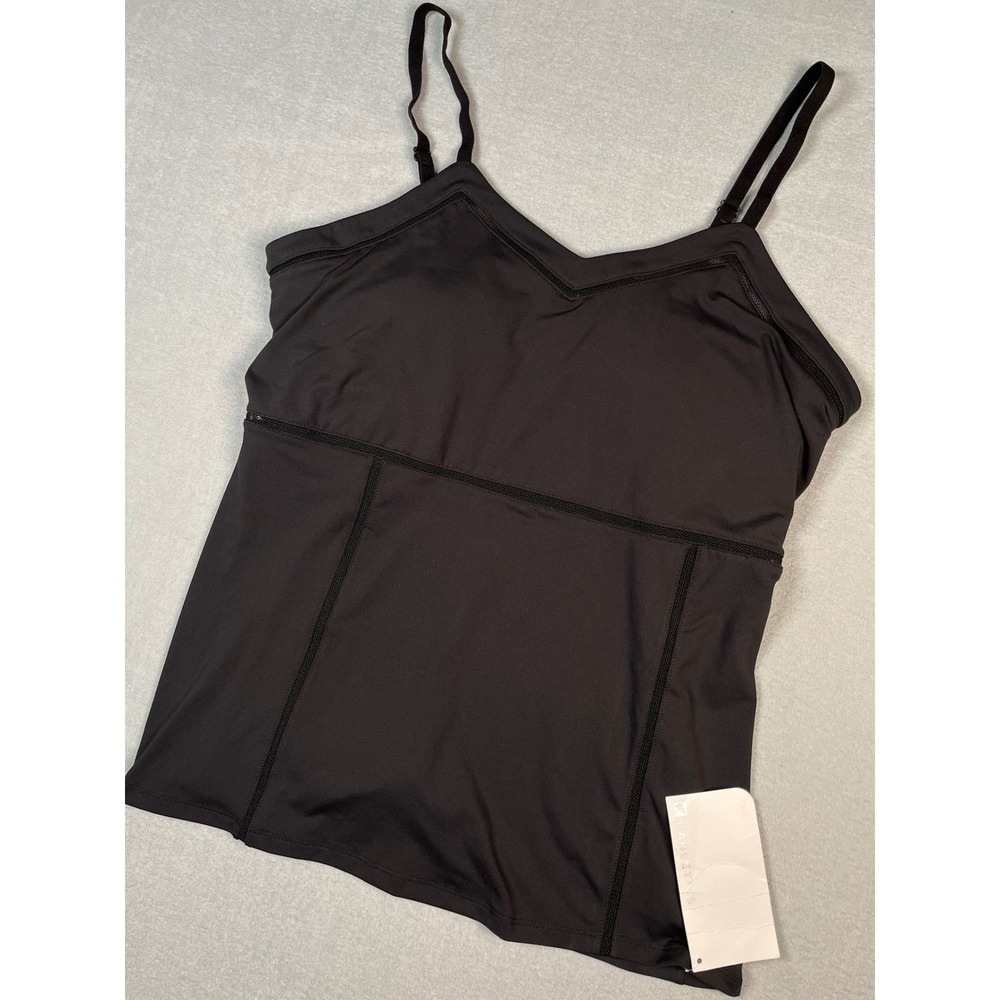 Fabletics Brooklyn Tank BreatheEasy Base Black Built in Shelf Bra Camisole‎ XXL